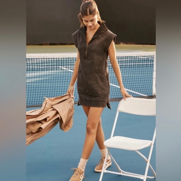 Anthropologie Daily Practice Zip Up Mini Dress - Picture 3 of 6